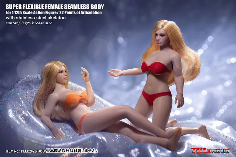 1/12 Super Flexible Female Seamless Body Stainless Steel Skeleton Large Bust Sun Tanned T05Bㅤ – TBLeague – ActionFigureBrasil