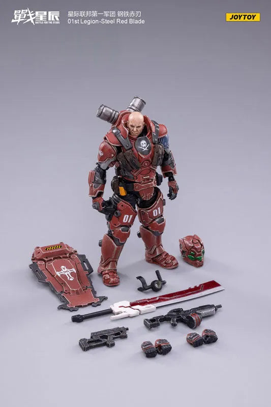 1/18 Battle for the Stars 01st Legion Steel Red Bladeㅤ – JOYTOY – ActionFigureBrasil