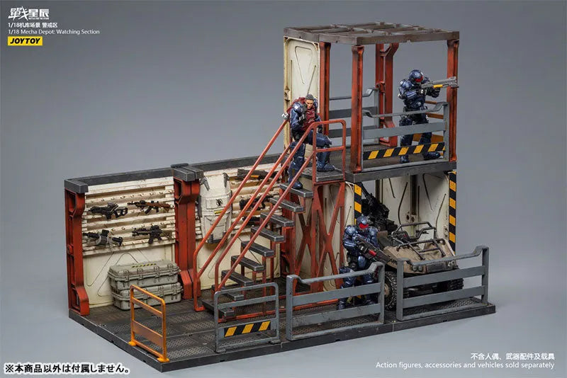 1/18 Battle for the Stars Mecha Depot Watching Section Dioramaㅤ – JOYTOY – ActionFigureBrasil