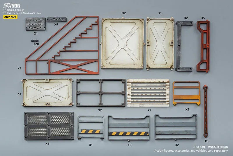 1/18 Battle for the Stars Mecha Depot Watching Section Dioramaㅤ – JOYTOY – ActionFigureBrasil