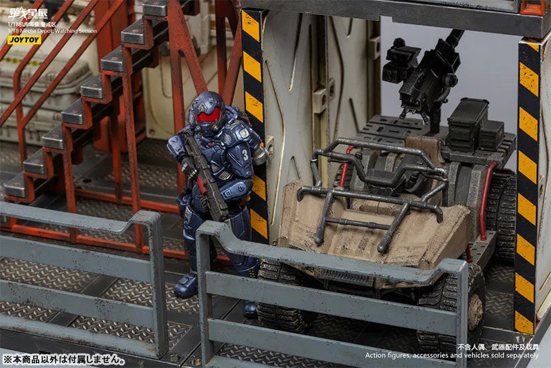 1/18 Battle for the Stars Mecha Depot Watching Section Dioramaㅤ – JOYTOY – ActionFigureBrasil