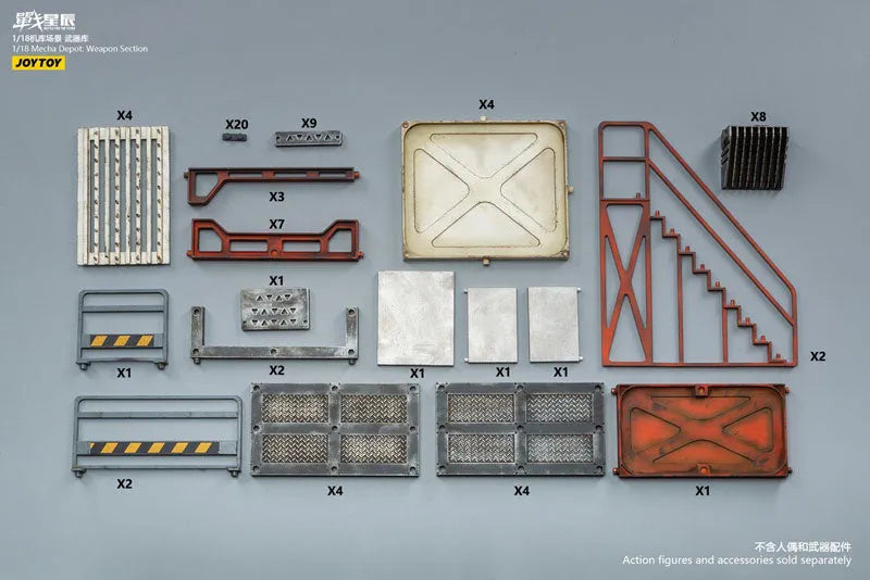 1/18 Battle for the Stars Mecha Depot Weapon Section Dioramaㅤ – JOYTOY – ActionFigureBrasil