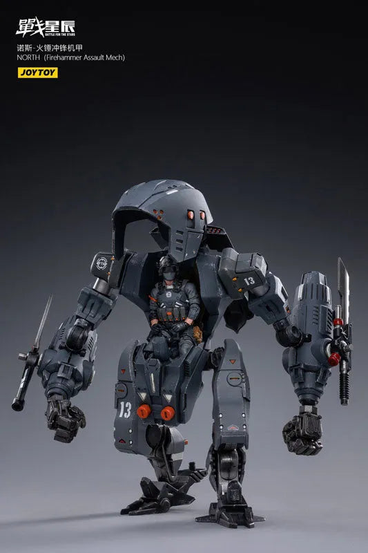 1/18 Battle for the Stars North Firehammer Assault Mechaㅤ – JOYTOY – ActionFigureBrasil