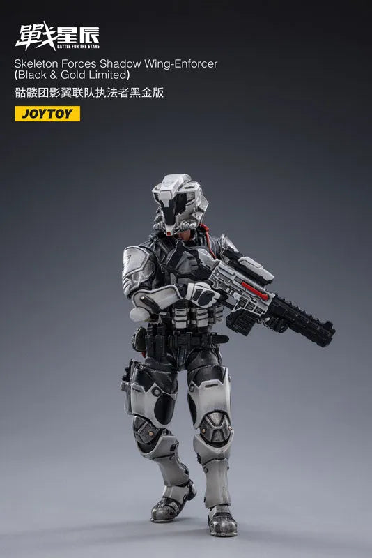 1/18 Battle for the Stars Skeleton Forces Shadow Wing-Enforcer (Black & Gold Limited)ㅤ – JOYTOY – ActionFigureBrasil