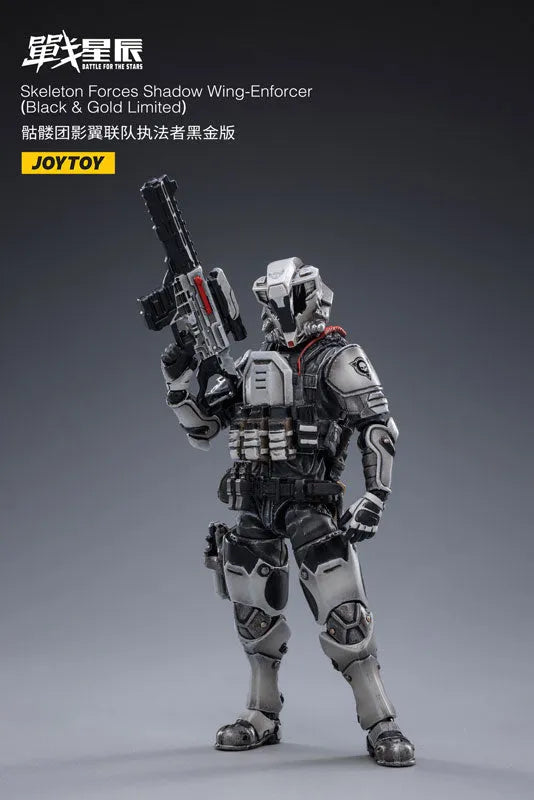 1/18 Battle for the Stars Skeleton Forces Shadow Wing-Enforcer (Black & Gold Limited)ㅤ – JOYTOY – ActionFigureBrasil