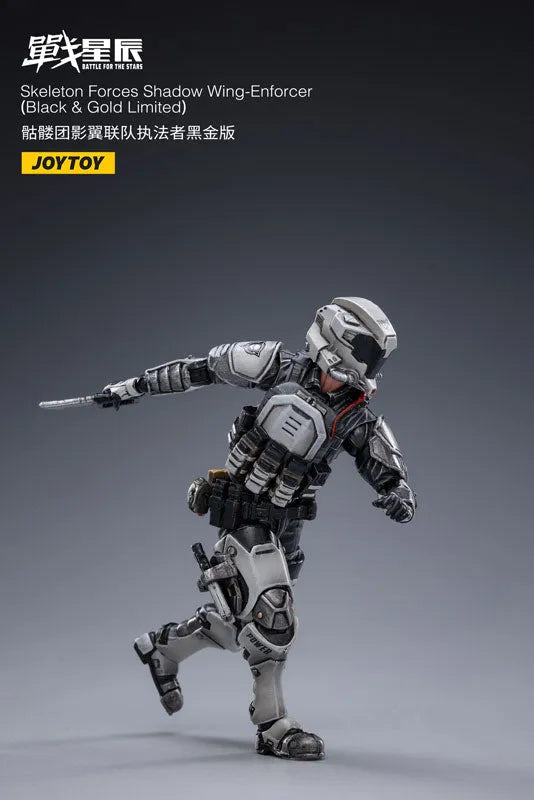 1/18 Battle for the Stars Skeleton Forces Shadow Wing-Enforcer (Black & Gold Limited)ㅤ – JOYTOY – ActionFigureBrasil