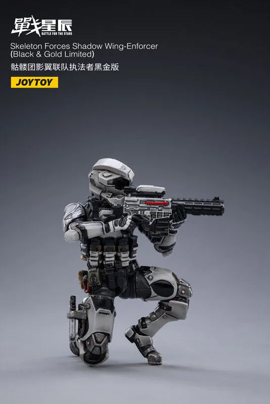 1/18 Battle for the Stars Skeleton Forces Shadow Wing-Enforcer (Black & Gold Limited)ㅤ – JOYTOY – ActionFigureBrasil