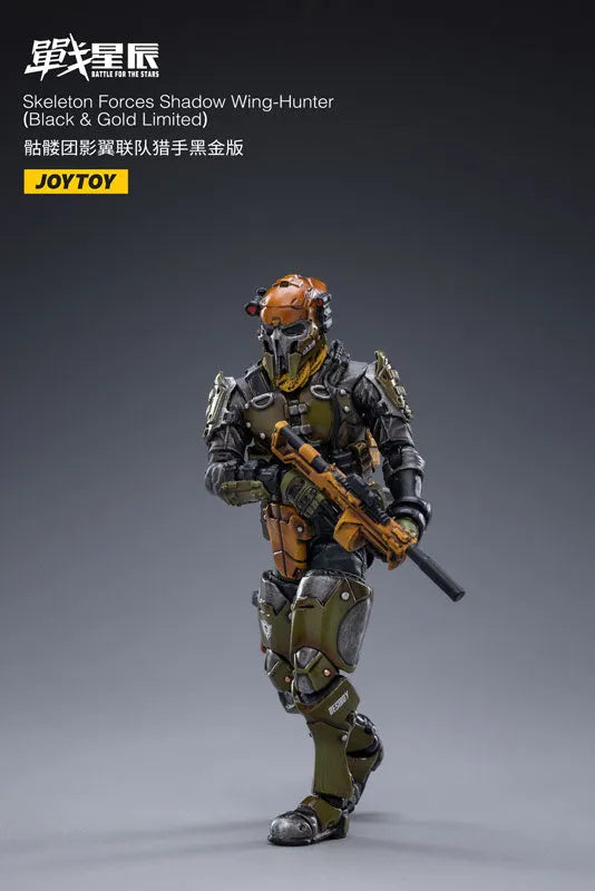 1/18 Battle for the Stars Skeleton Forces Shadow Wing-Hunter (Black & Gold Limited)ㅤ – JOYTOY – ActionFigureBrasil
