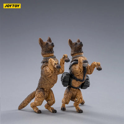 1/18 Military Dogs 2-Packㅤ – JOYTOY – ActionFigureBrasil — ângulo diferente