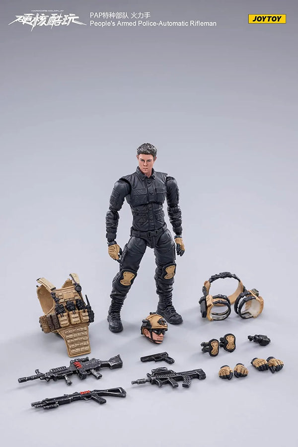 1/18 People's Armed Police - Automatic Riflemanㅤ – JOYTOY – ActionFigureBrasil