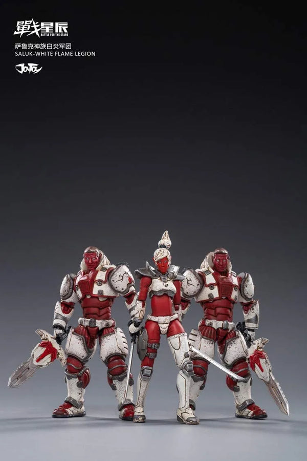 1/18 Saluk White Flame Legion 3pkㅤ – JOYTOY – ActionFigureBrasil