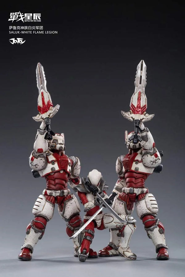 1/18 Saluk White Flame Legion 3pkㅤ – JOYTOY – ActionFigureBrasil