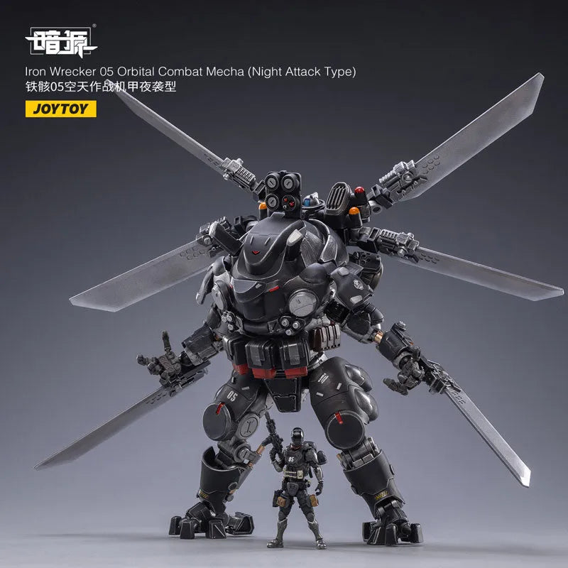 1/25 SOURCE Iron Wrecker 05 Orbital Combat Mecha (Night Attack Type)ㅤ – JOYTOY – ActionFigureBrasil