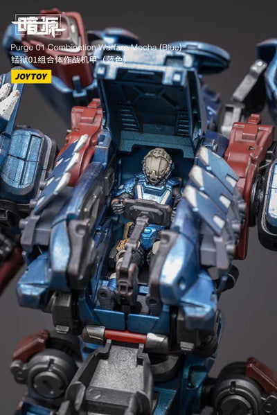 1/25 SOURCE Part 01 Combination Warfare Mecha Blueㅤ – JOYTOY – ActionFigureBrasil — close