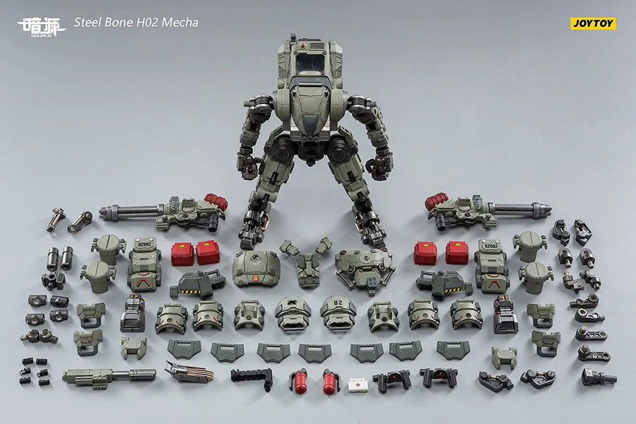 1/25 Steel Bone H02 Firepower Mecha (Gray Green)ㅤ – JOYTOY – ActionFigureBrasil
