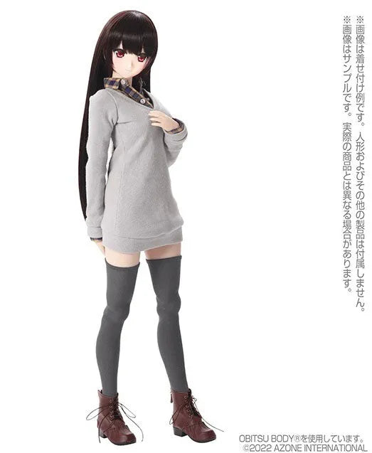 1/3 Scale AZO2 Natural V-neck Sweater Light Gray (DOLL ACCESSORY)ㅤ – Azone International – ActionFigureBrasil