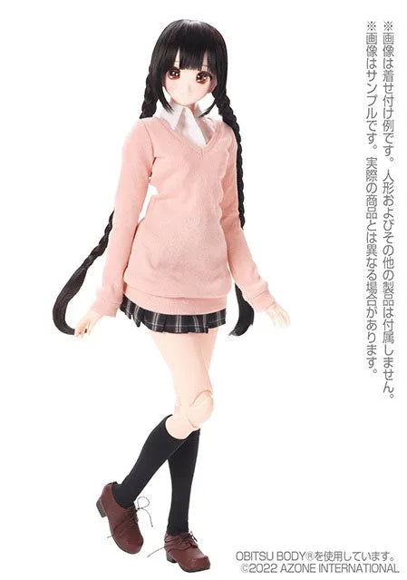 1/3 Scale AZO2 Natural V-neck Sweater Light Pink (DOLL ACCESSORY)ㅤ – Azone International – ActionFigureBrasil