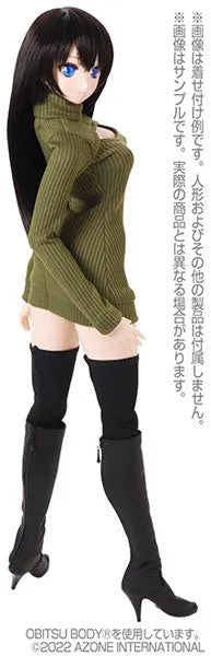 1/3 Scale AZO2 Turtleneck One-piece Dress Khaki (DOLL ACCESSORY)ㅤ – Azone International – ActionFigureBrasil