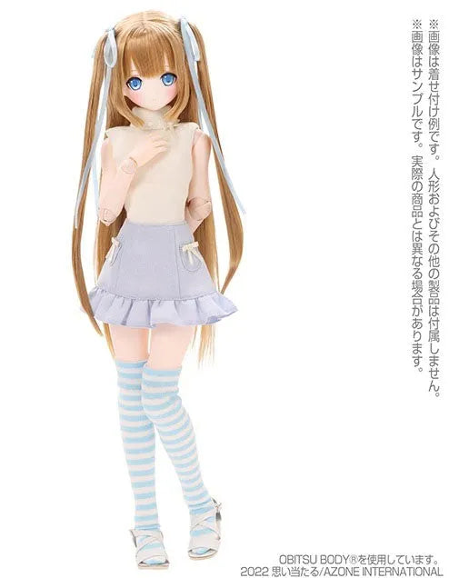 1/3 Scale's 45 Striped Knee-high Socks Pastel Blue x White (DOLL ACCESSORY)ㅤ – Azone International – ActionFigureBrasil