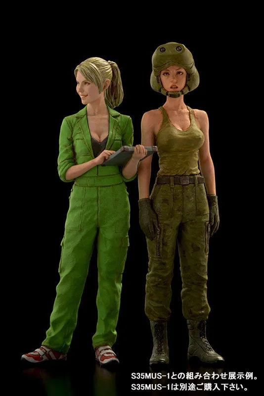 1/35 Ma.K. Female Mechanic (B) Martina Technician pianissimo *Pink Molding Color Assembly Kitㅤ – Brick Works – ActionFigureBrasil