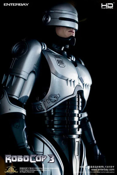 1/4 HD Masterpiece Collection - Robocop 3: Robocop HD-1012ㅤ – Enterbay – ActionFigureBrasil — com base expositora