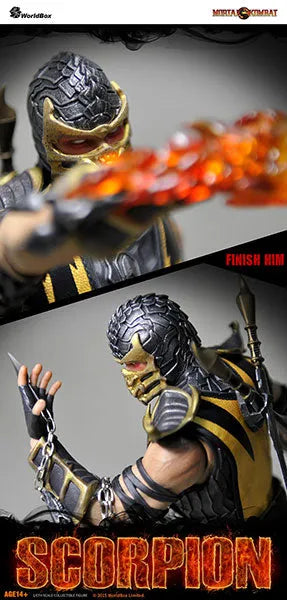 1/6 Action Figure - Mortal Kombat: Scorpionㅤ – WorldBox – ActionFigureBrasil