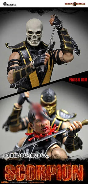1/6 Action Figure - Mortal Kombat: Scorpionㅤ – WorldBox – ActionFigureBrasil