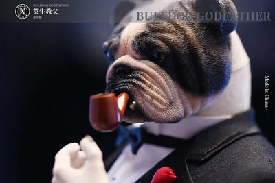 1/6 Bulldog Godfather Cㅤ – Mos Toys – ActionFigureBrasil — com base expositora
