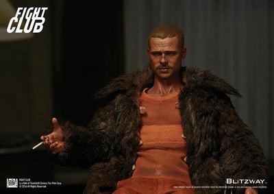1/6 Collectible Figure - Brad Pitt as Tyler Durden Fur Coat Ver.ㅤ – Blitzway – ActionFigureBrasil — iluminação de estúdio