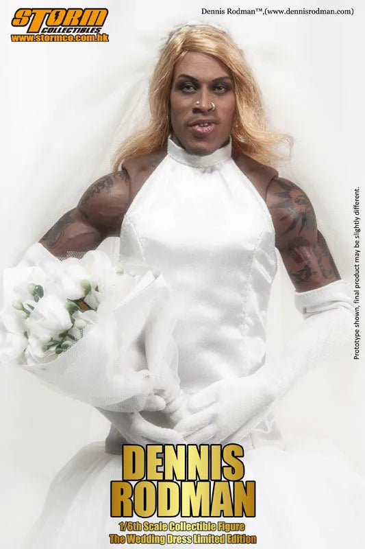 1/6 Collectible Figure Dennis Rodman The Wedding Dress Limited Editionㅤ – Storm Collectibles – ActionFigureBrasil