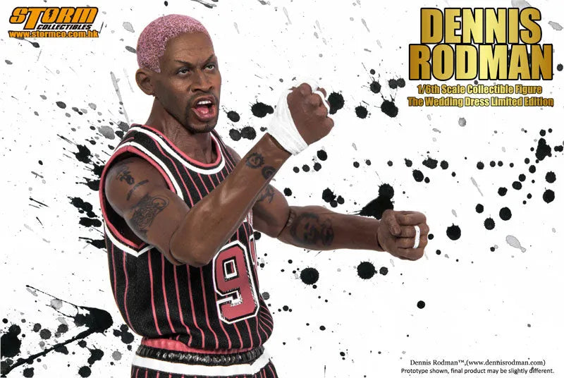 1/6 Collectible Figure Dennis Rodman The Wedding Dress Limited Editionㅤ – Storm Collectibles – ActionFigureBrasil
