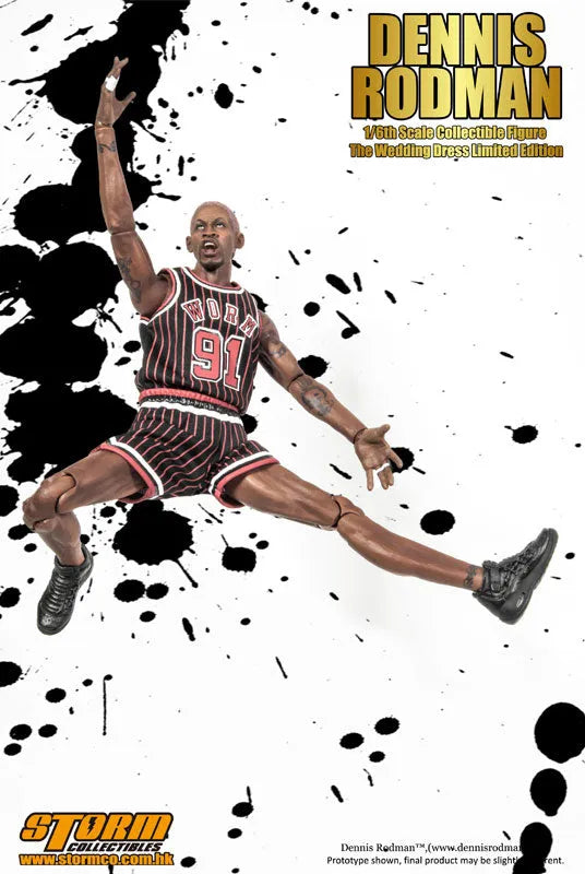 1/6 Collectible Figure Dennis Rodman The Wedding Dress Limited Editionㅤ – Storm Collectibles – ActionFigureBrasil