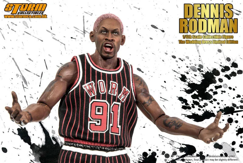 1/6 Collectible Figure Dennis Rodman The Wedding Dress Limited Editionㅤ – Storm Collectibles – ActionFigureBrasil