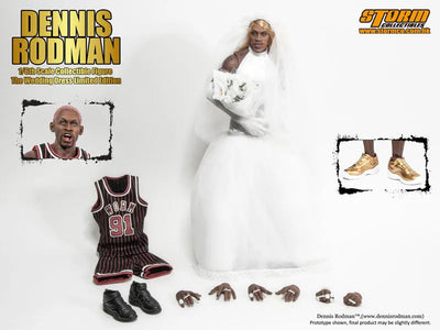 1/6 Collectible Figure Dennis Rodman The Wedding Dress Limited Editionㅤ – Storm Collectibles – ActionFigureBrasil — acessórios
