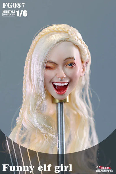 1/6 Female Head Elf Girl 87ㅤ – Fire Girl – ActionFigureBrasil