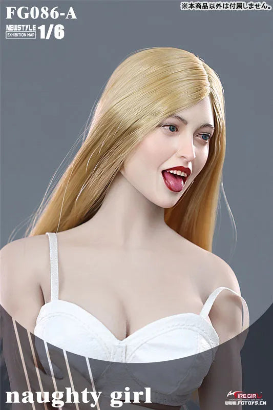 1/6 Female Head Naughty Girl 86Aㅤ – Fire Girl – ActionFigureBrasil