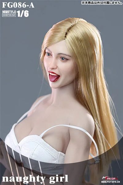 1/6 Female Head Naughty Girl 86Aㅤ – Fire Girl – ActionFigureBrasil — close