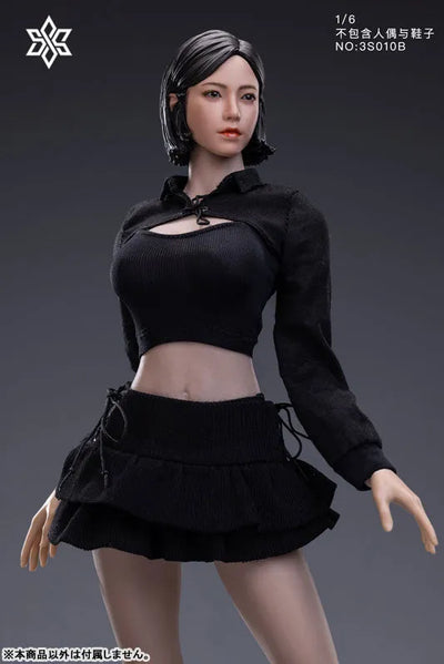 1/6 Female Outfit Black & White B [DOLL ACCESSORY]ㅤ – Six Super Stars – ActionFigureBrasil — ângulo diferente