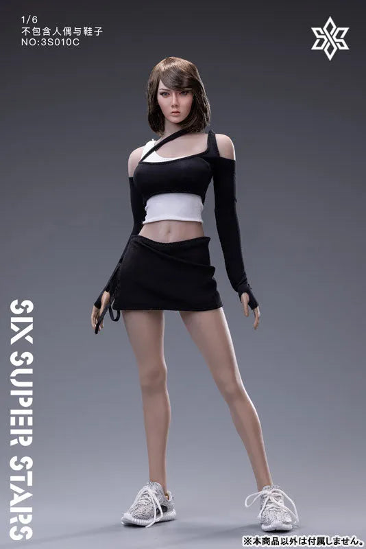 1/6 Female Outfit Black & White C [DOLL ACCESSORY]ㅤ – Six Super Stars – ActionFigureBrasil
