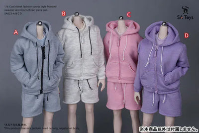 1/6 Female Outfit Cool Street Fashion Sports Style Sweat Set D (DOLL ACCESSORY)ㅤ – SA TOYS – ActionFigureBrasil — embalagem