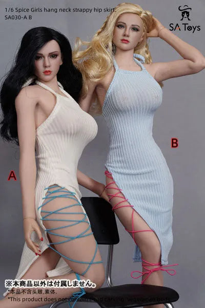 1/6 Female Outfit Hang Neck Strap Hip Skirt A (DOLL ACCESSORY)ㅤ – SA TOYS – ActionFigureBrasil