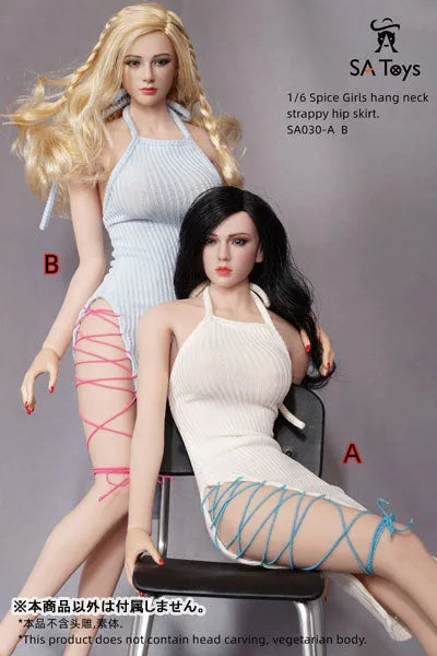 1/6 Female Outfit Hang Neck Strap Hip Skirt A (DOLL ACCESSORY)ㅤ – SA TOYS – ActionFigureBrasil — acessórios