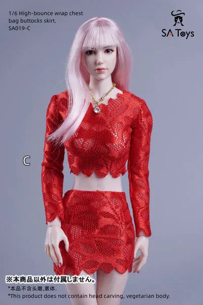 1/6 Female Outfit High Bounce Wrap Chest Bag Buttock Skirt C (DOLL ACCESSORY)ㅤ – SA TOYS – ActionFigureBrasil