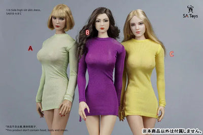 1/6 Female Outfit Side Zipper Tight Skirt B (DOLL ACCESSORY)ㅤ – SA TOYS – ActionFigureBrasil — embalagem