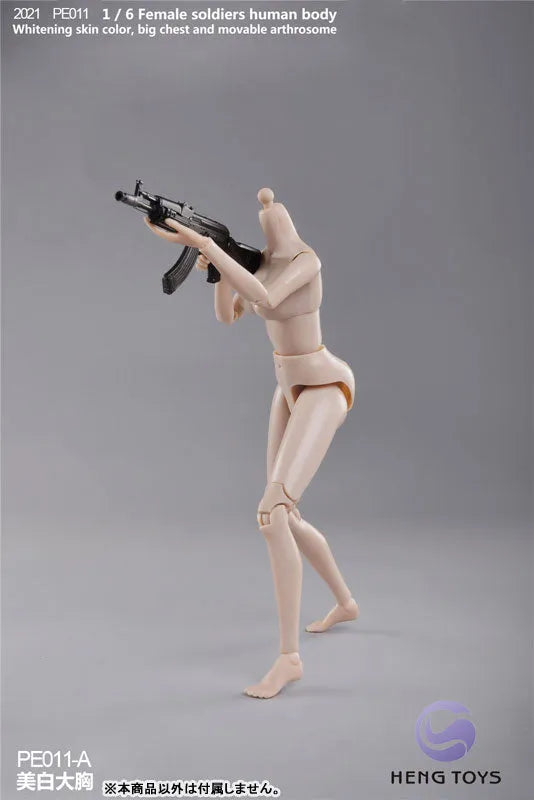 1/6 Female Soldier Human Body (Body) Pale/ Big Bust Aㅤ – HENG Toys – ActionFigureBrasil