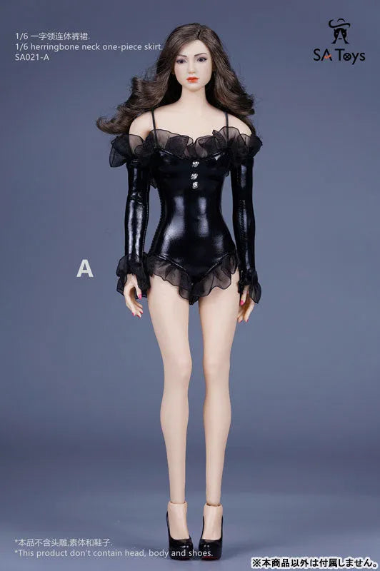 1/6 Herringbone Neck One-piece Dress Skirt A (DOLL ACCESSORY)ㅤ – SA TOYS – ActionFigureBrasil