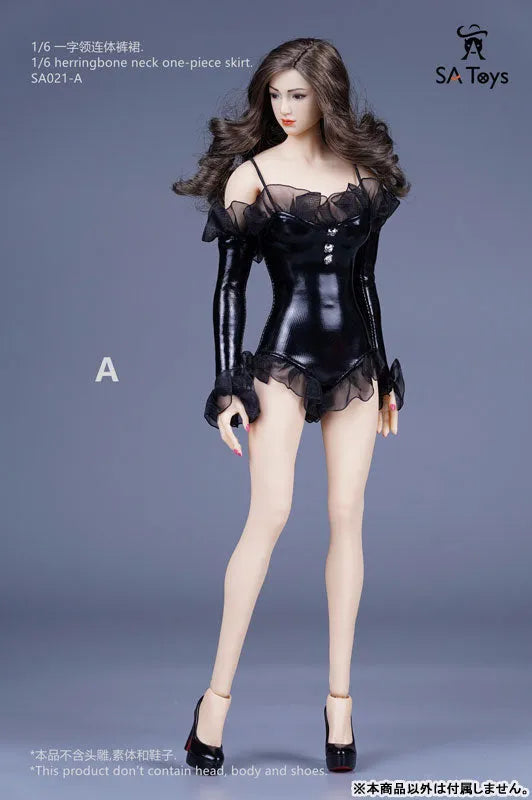 1/6 Herringbone Neck One-piece Dress Skirt A (DOLL ACCESSORY)ㅤ – SA TOYS – ActionFigureBrasil