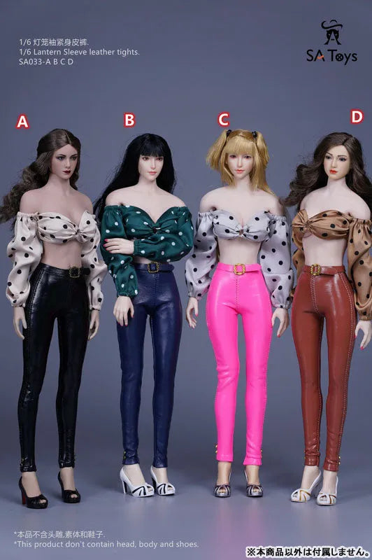1/6 Lantern Sleeve Leather Tights A (DOLL ACCESSORY)ㅤ – SA TOYS – ActionFigureBrasil
