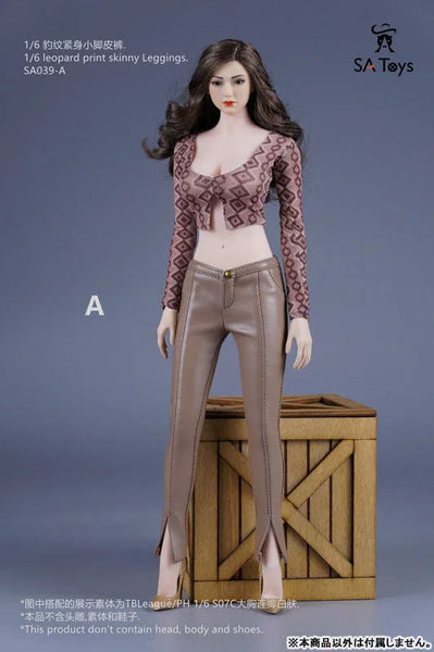 1/6 Leopard Print Skinny Leggings A (DOLL ACCESSORY)ㅤ – SA TOYS – ActionFigureBrasil — embalagem