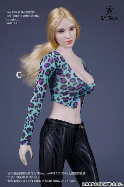 1/6 Leopard Print Skinny Leggings C (DOLL ACCESSORY)ㅤ – SA TOYS – ActionFigureBrasil